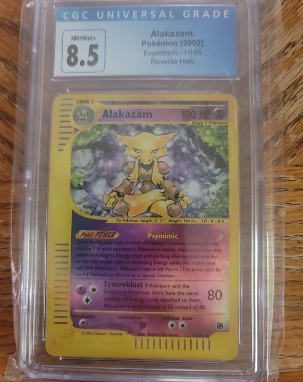 2002 Expedition #1 Alakazam Reverse Holo — front