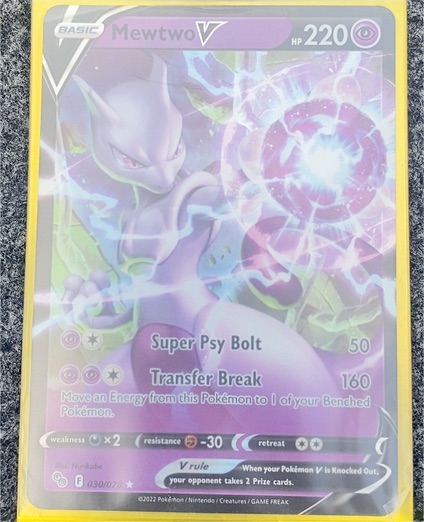 2022 Pokémon TCG #030 Mewtwo V — front