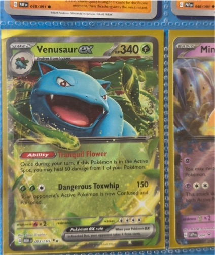 2023 Pokemon Scarlet & Violet #003 Venusaur ex — front