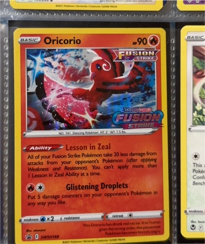 2021 Pokémon SWSH168 Oricorio — front