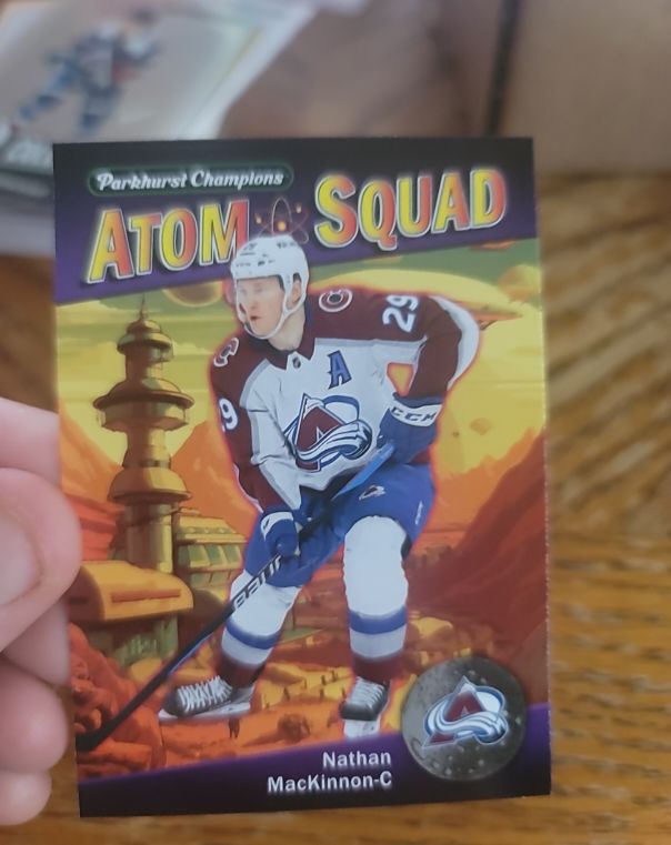 2024-25 Parkhurst Champions Atom Squad #AS-6 Nathan MacKinnon — front