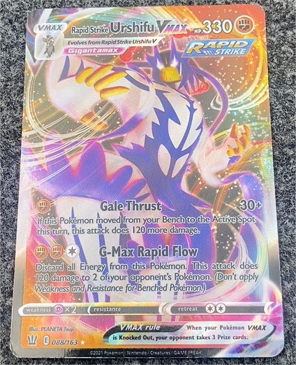 2021 Pokémon TCG Battle Styles #088 Rapid Strike Urshifu VMAX — front