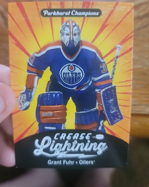 2024-25 Parkhurst Champions Crease Lightning #CL-6 Grant Fuhr — front