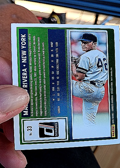 2025 Donruss #33 Mariano Rivera — back