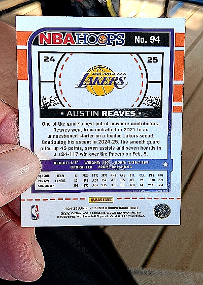 2024-25 Panini Haunted Hoops #94 Austin Reaves — back
