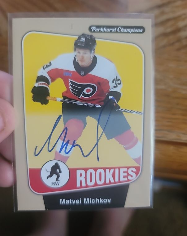 2024-25 Upper Deck Parkhurst Champions Beige Rookies #260 Matvei Michkov — front