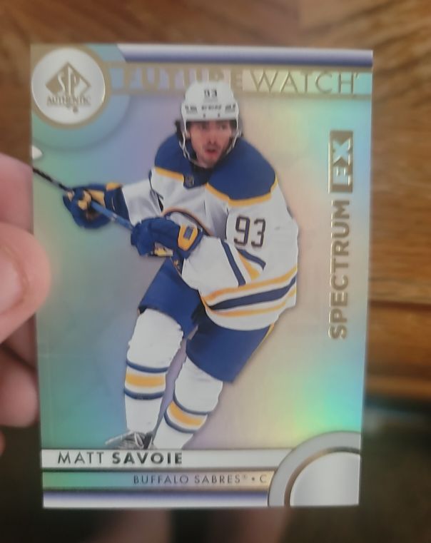 2023-24 Upper Deck SP Authentic Future Watch Spectrum FX #S-93 Matt Savoie — front