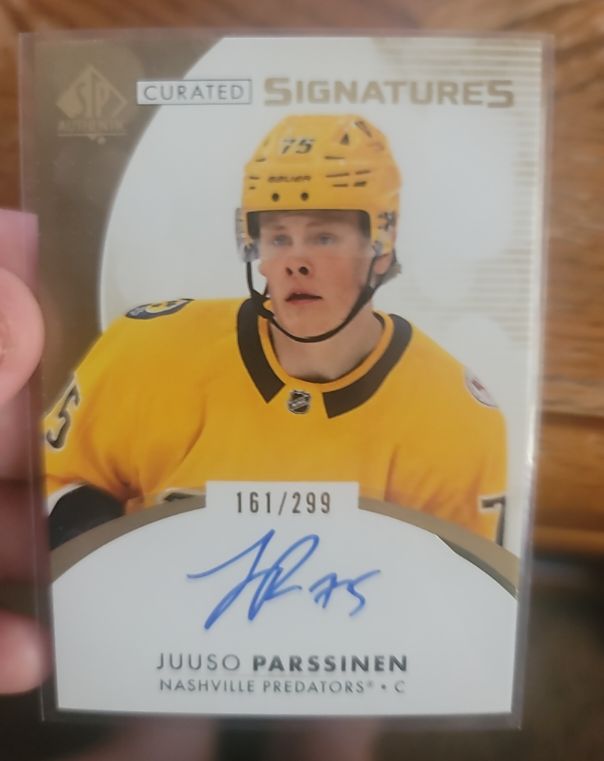 2023-24 SP Authentic Curated Signatures #SPC-PA Juuso Parssinen — front