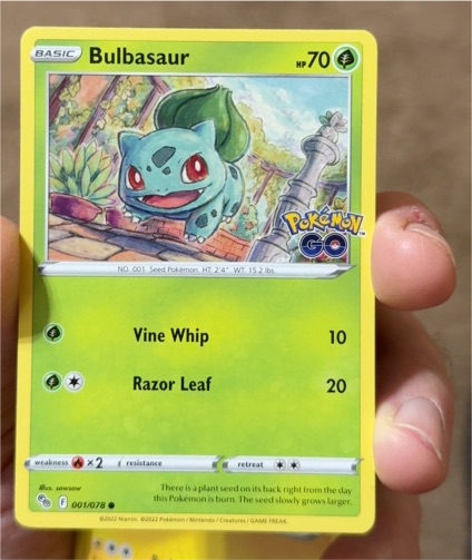 2022 Pokémon TCG Pokémon GO #001 Bulbasaur — front