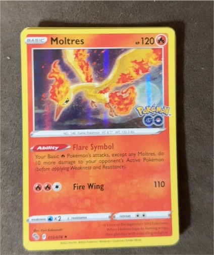 2022 Pokémon GO #012 Moltres — front