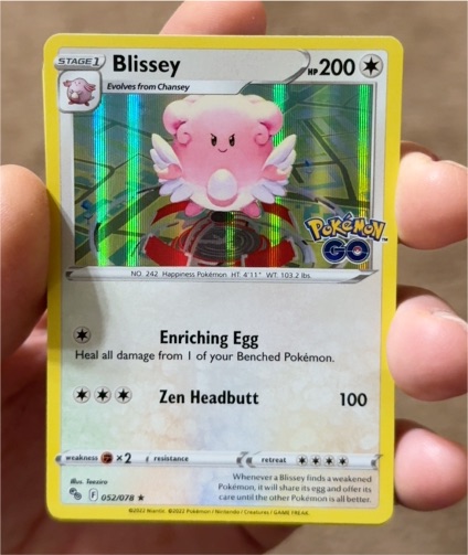 2022 Pokémon GO #052 Blissey — front