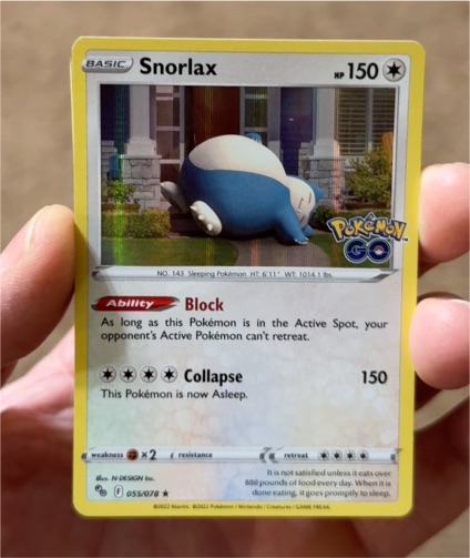 2022 Pokémon GO #055 Snorlax — front