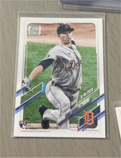 2021 Topps Update #US284 Tarik Skubal Rookie Debut — front