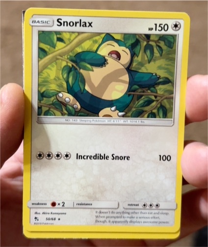 2019 Pokémon Hidden Fates #50 Snorlax — front
