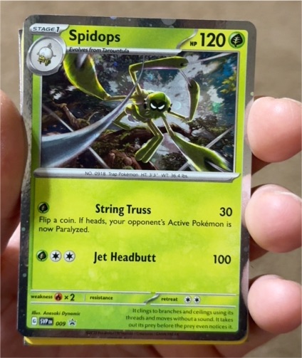 2023 Pokémon TCG Scarlet & Violet Black Star Promo #009 Spidops — front
