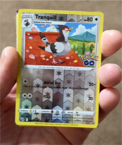 2022 Pokémon GO #62 Tranquill — front