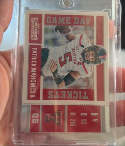2017 Panini Contenders Draft Picks #15 Patrick Mahomes II Game Day Tickets — front