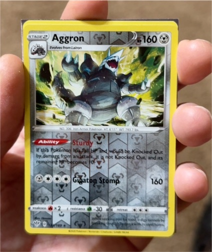 2020 Pokémon Darkness Ablaze #123 Aggron — front