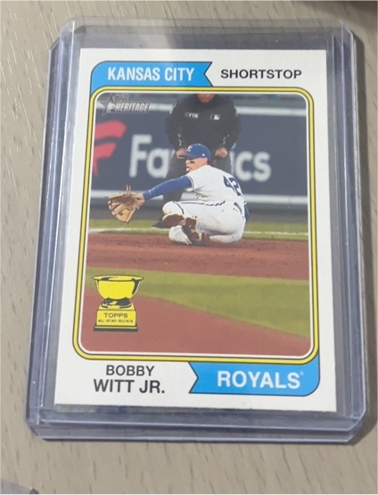 2023 Topps Heritage #85 Bobby Witt Jr. — front