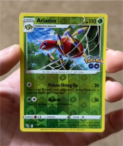2022 Pokémon GO #007 Ariados — front