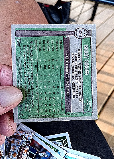 2025 Topps Heritage #333 Brady Singer — back