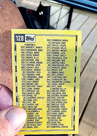 1989 Topps #128 Dante Bichette — back