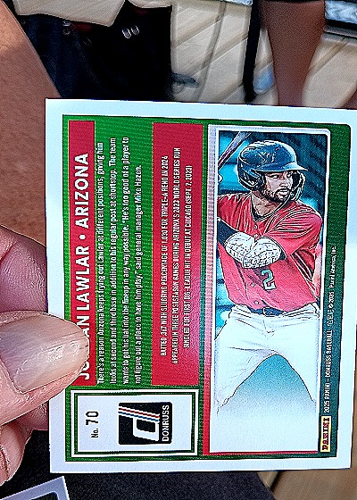 2025 Donruss #70 Jordan Lawlar — back