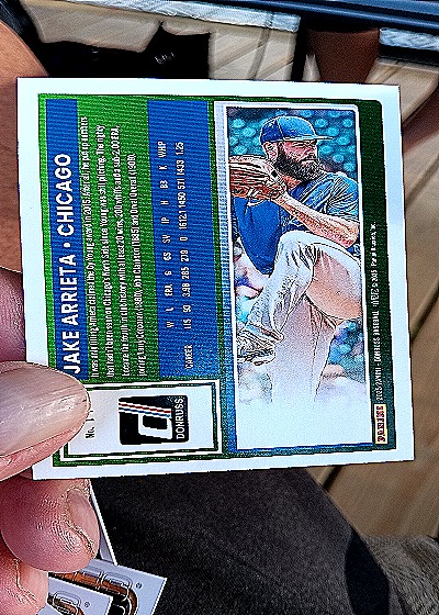 2025 Donruss #11 Jake Arrieta — back