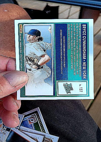2025 Donruss #137 Bryce Cunningham Rated Prospect — back