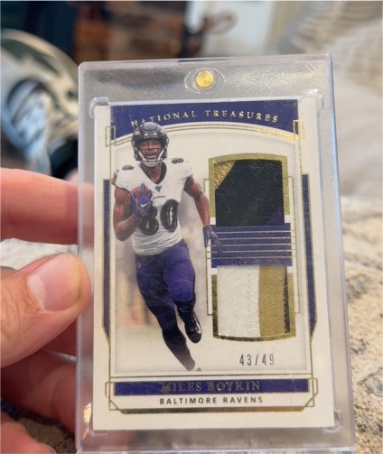 2019 Panini National Treasures #43 Miles Boykin — front