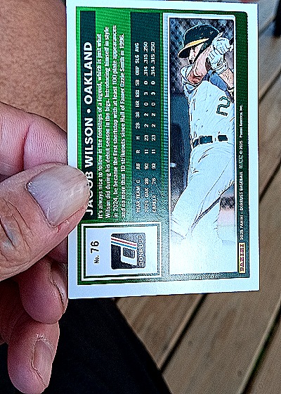 2025 Donruss #76 Jacob Wilson — back