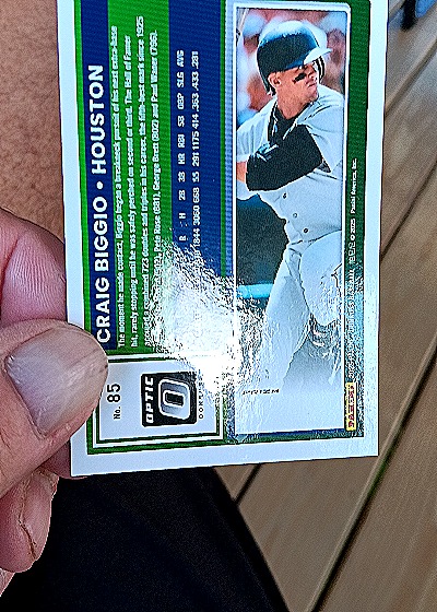 2025 Panini Donruss Optic #85 Craig Biggio — back