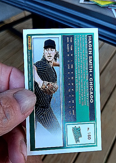 2025 Panini Donruss #160 Hagen Smith — back