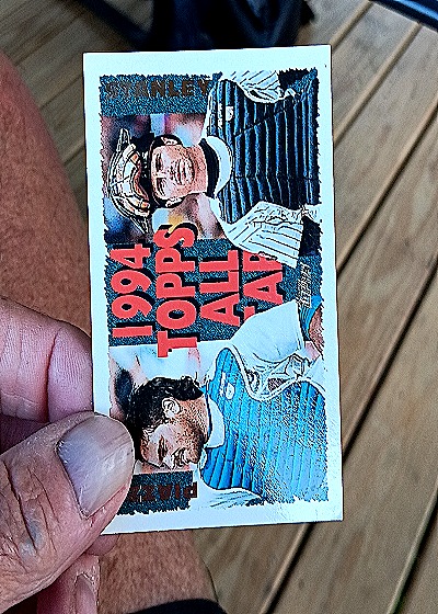 1995 Topps #391 Mike Piazza / Mike Stanley All Stars — front