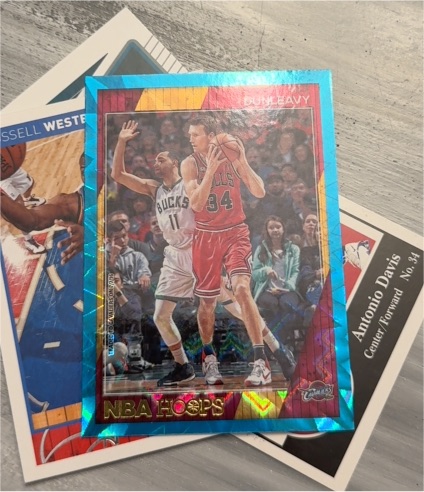 1992 NBA Hoops #34 Bulls Player Teal Explosion — front