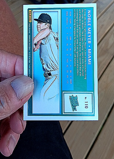 2025 Donruss #110 Noble Meyer — back