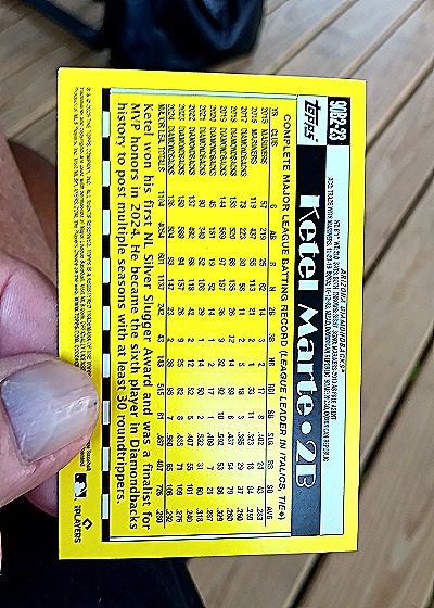 2025 Topps Series 2 - 1990 Topps Baseball Ketel Marte #90B2-23 — back