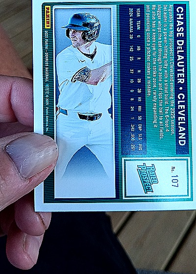 2025 Donruss #107 Chase DeLauter — back
