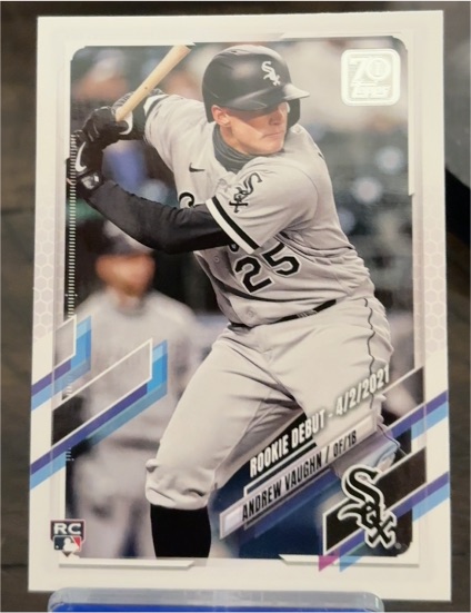 2021 Topps Update #US140 Andrew Vaughn Rookie Debut — front