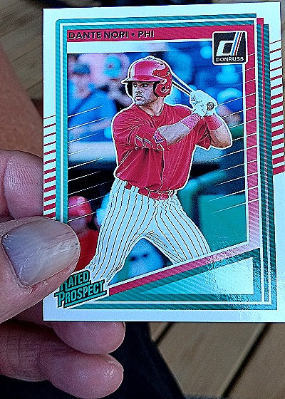 2021 Donruss Rated Prospect #190 Dante Nori — front