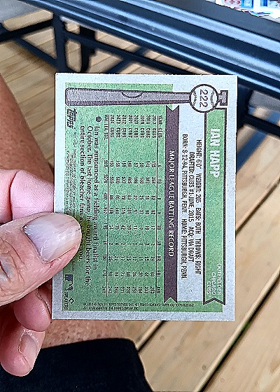 2025 Topps Heritage #222 Ian Happ — back