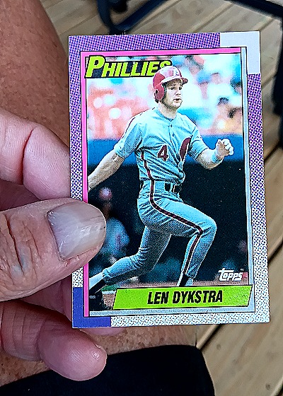 1990 Topps #515 Len Dykstra — front