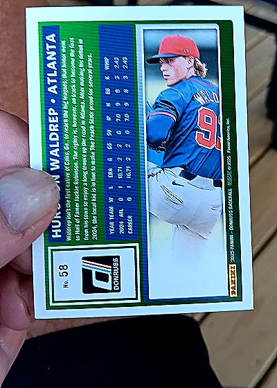 2025 Donruss Optic #58 Hurston Waldrep — back