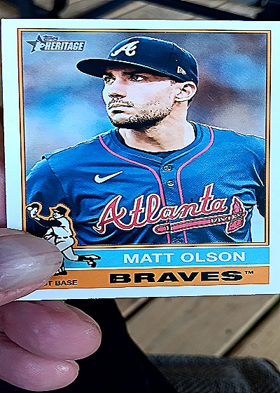 2025 Topps Heritage #102 Matt Olson — front