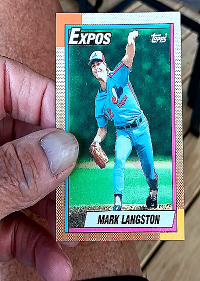 1990 Topps #530 Mark Langston — front