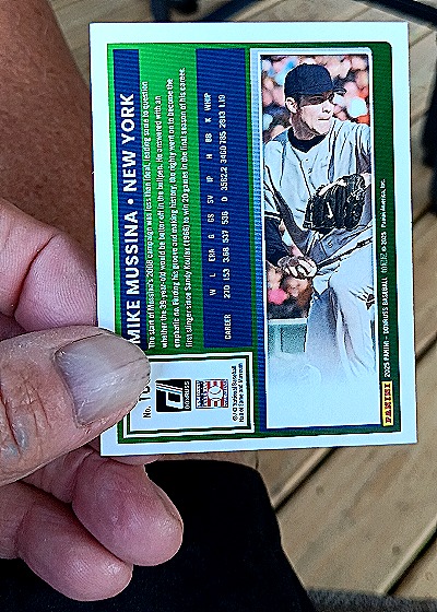 2025 Donruss #100 Mike Mussina — back