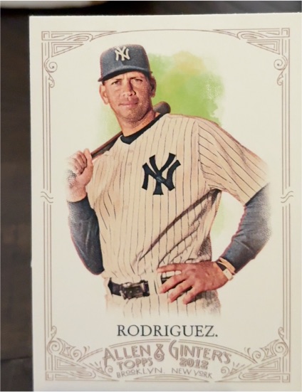 2012 Topps Allen & Ginter #288 Alex Rodriguez — front