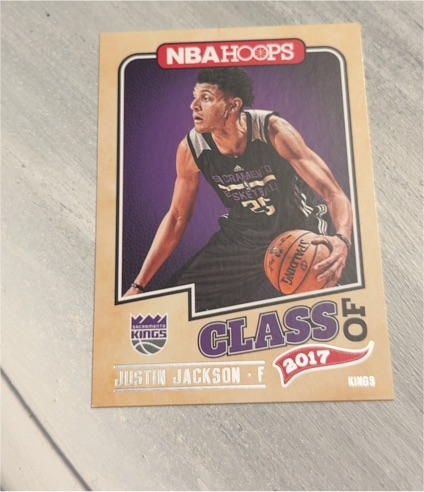 2017-18 Panini NBA Hoops Class of 2017 #15 Justin Jackson — front