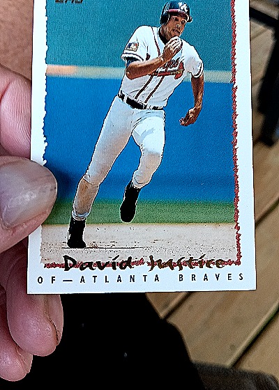 1995 Topps #620 David Justice — front