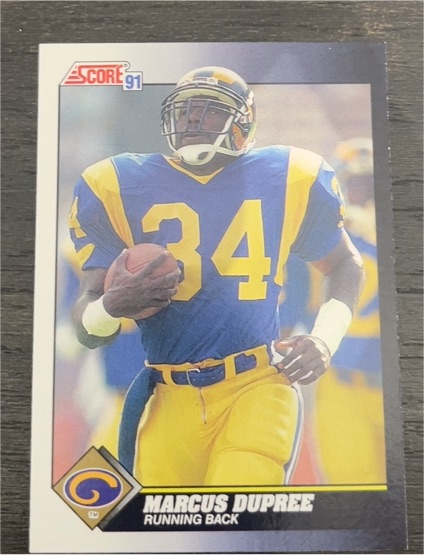 1991 Score #457 Marcus Dupree — front